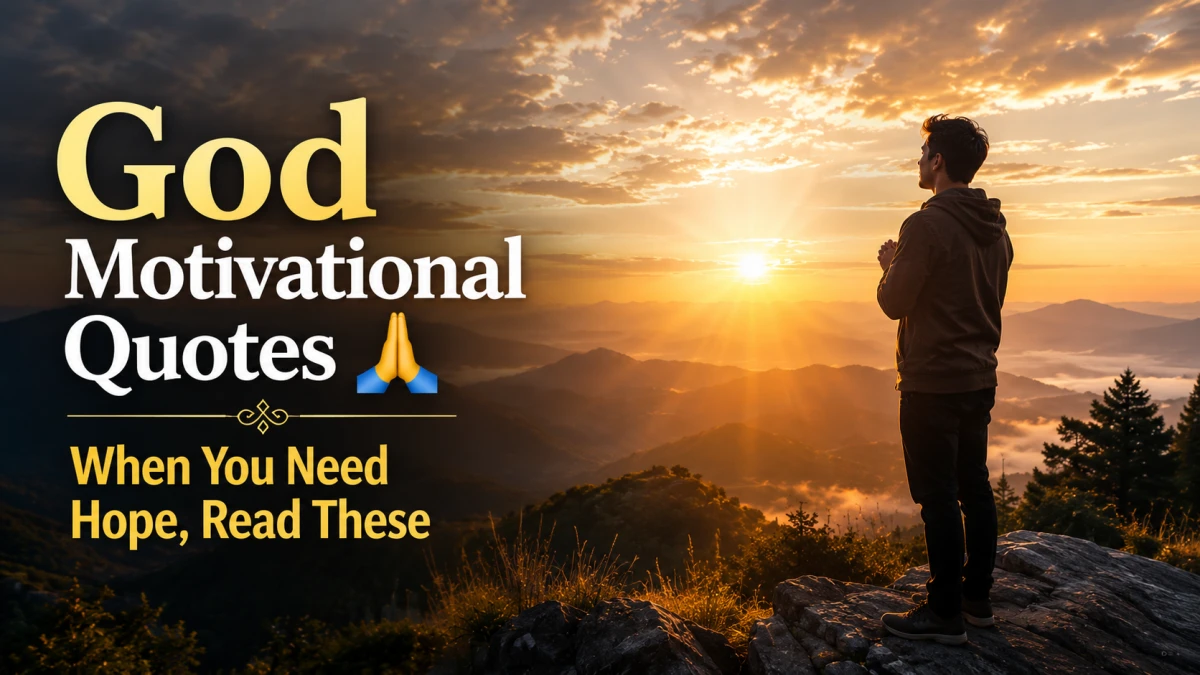 God Motivational Quotes That Will Give You Hope When You Need It Most 🙏